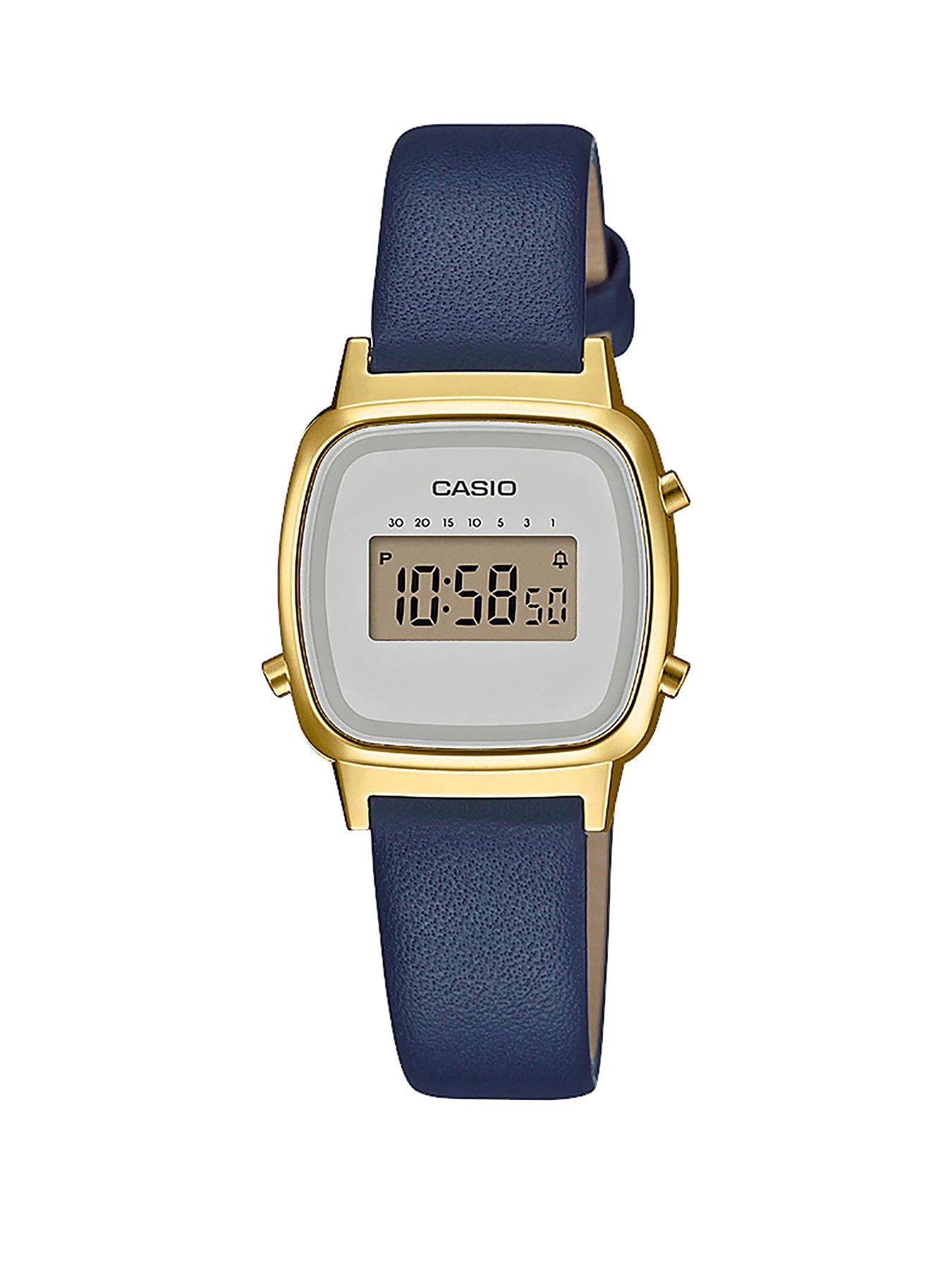 casio retro black gold