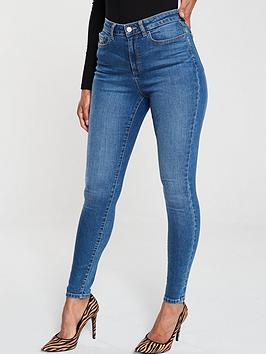 V by Very V By Very Florence High Rise Skinny Jean - Mid Wash Picture