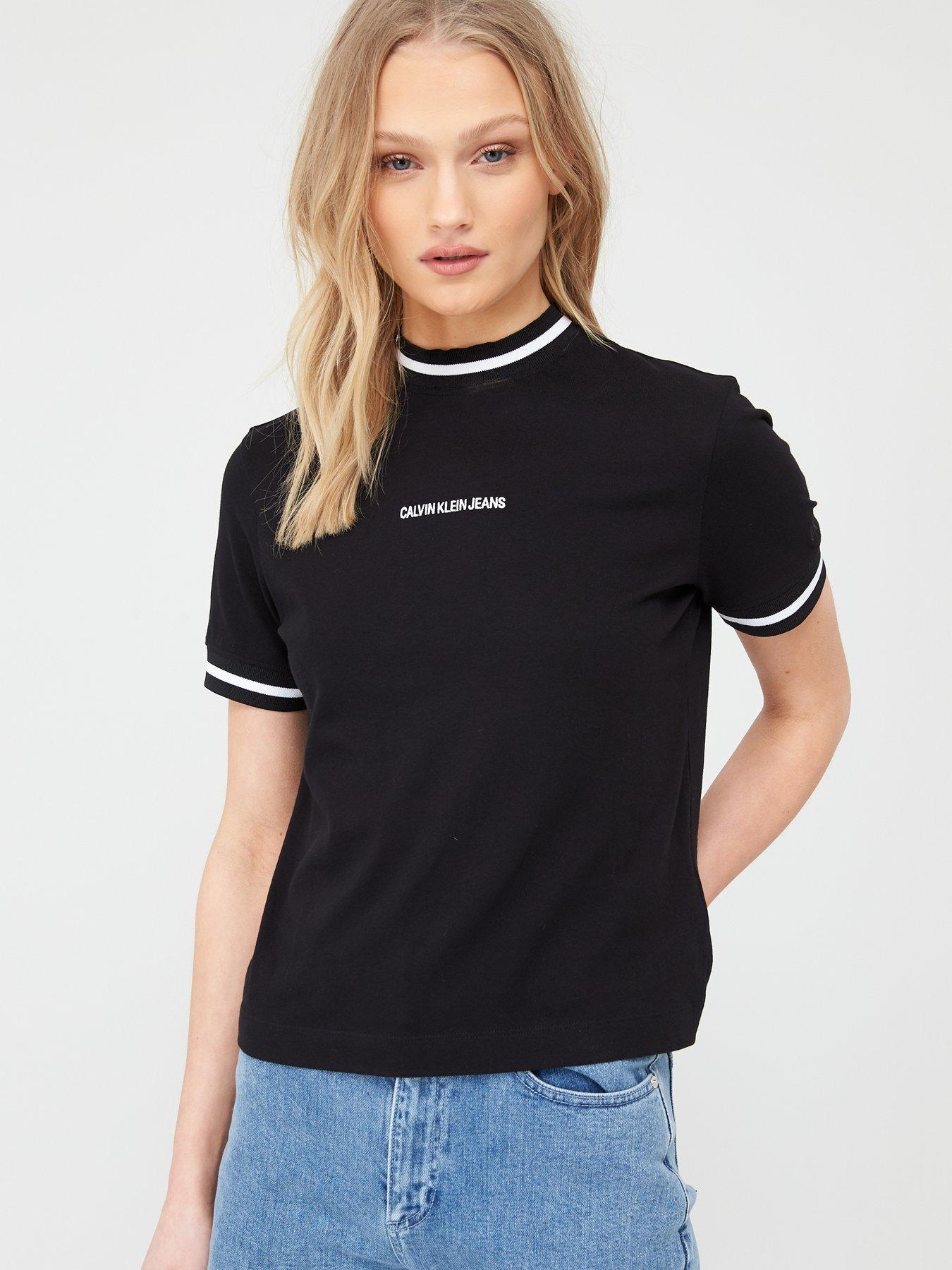 calvin klein jeans black t shirt