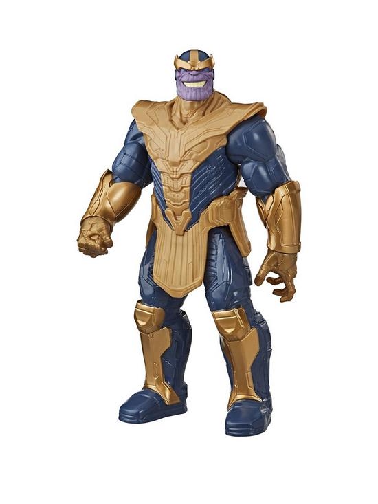 front image of marvel-avengers-titan-hero-series-blast-gear-deluxe-thanos-action-figure