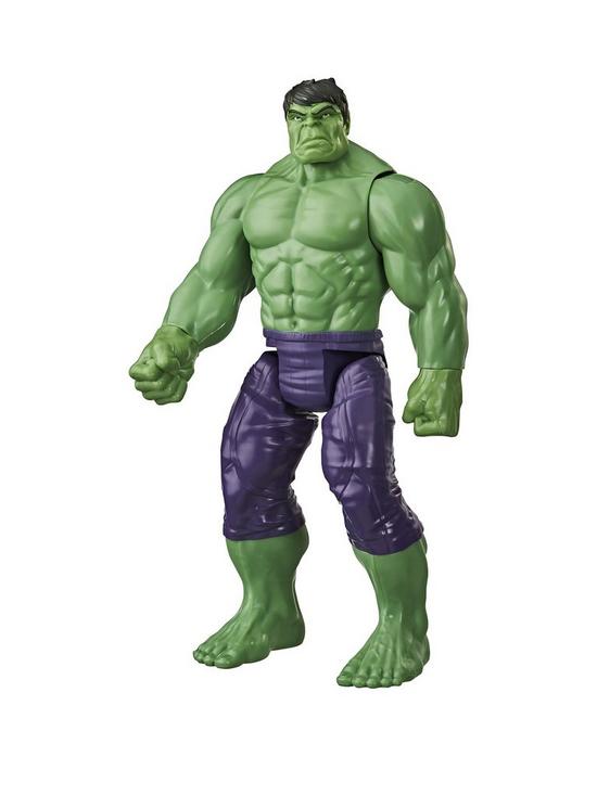 front image of marvel-avengers-titan-hero-series-blast-gear-deluxe-hulk-action-figure