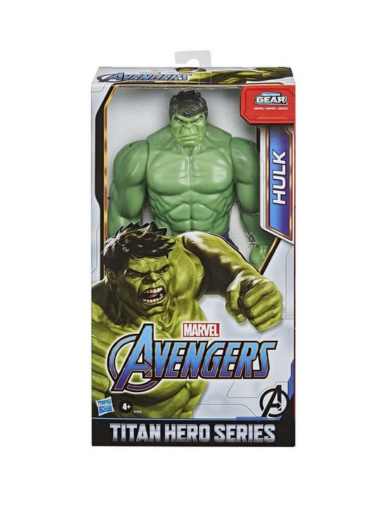 stillFront image of marvel-avengers-titan-hero-series-blast-gear-deluxe-hulk-action-figure