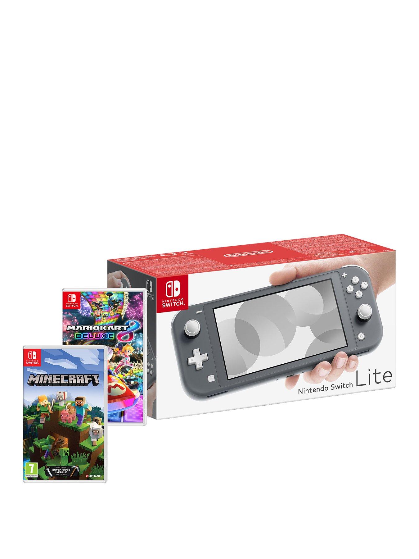 Nintendo Switch Lite グレー + Minecraft Nintendo Switch Lite in Gray with Minecraft Dungeons and