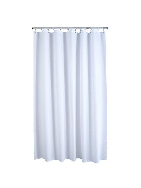 stillFront image of aqualona-white-waffle-shower-curtain