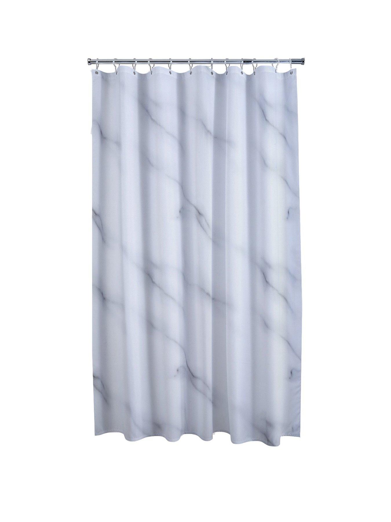 AQUALONA Marble Shower Curtain