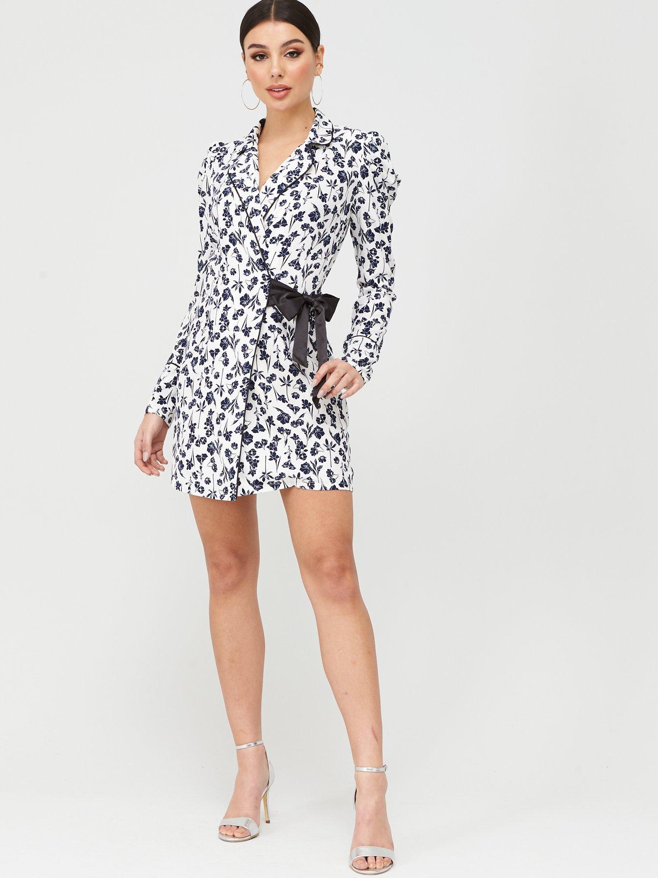 wrap blazer dress