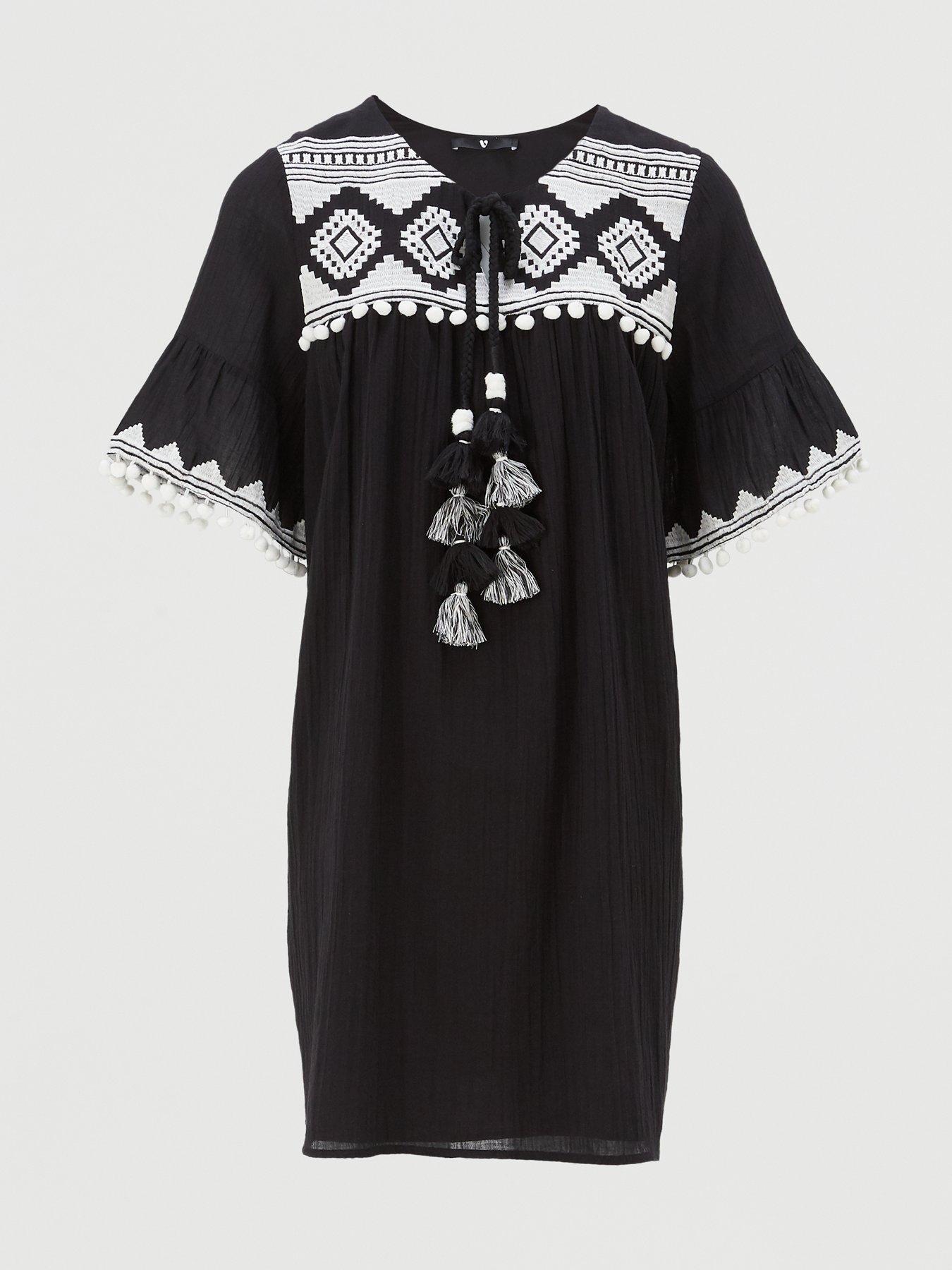 black and white dresses uk