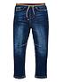  image of v-by-very-boys-knitted-waistband-jean-dark-blue