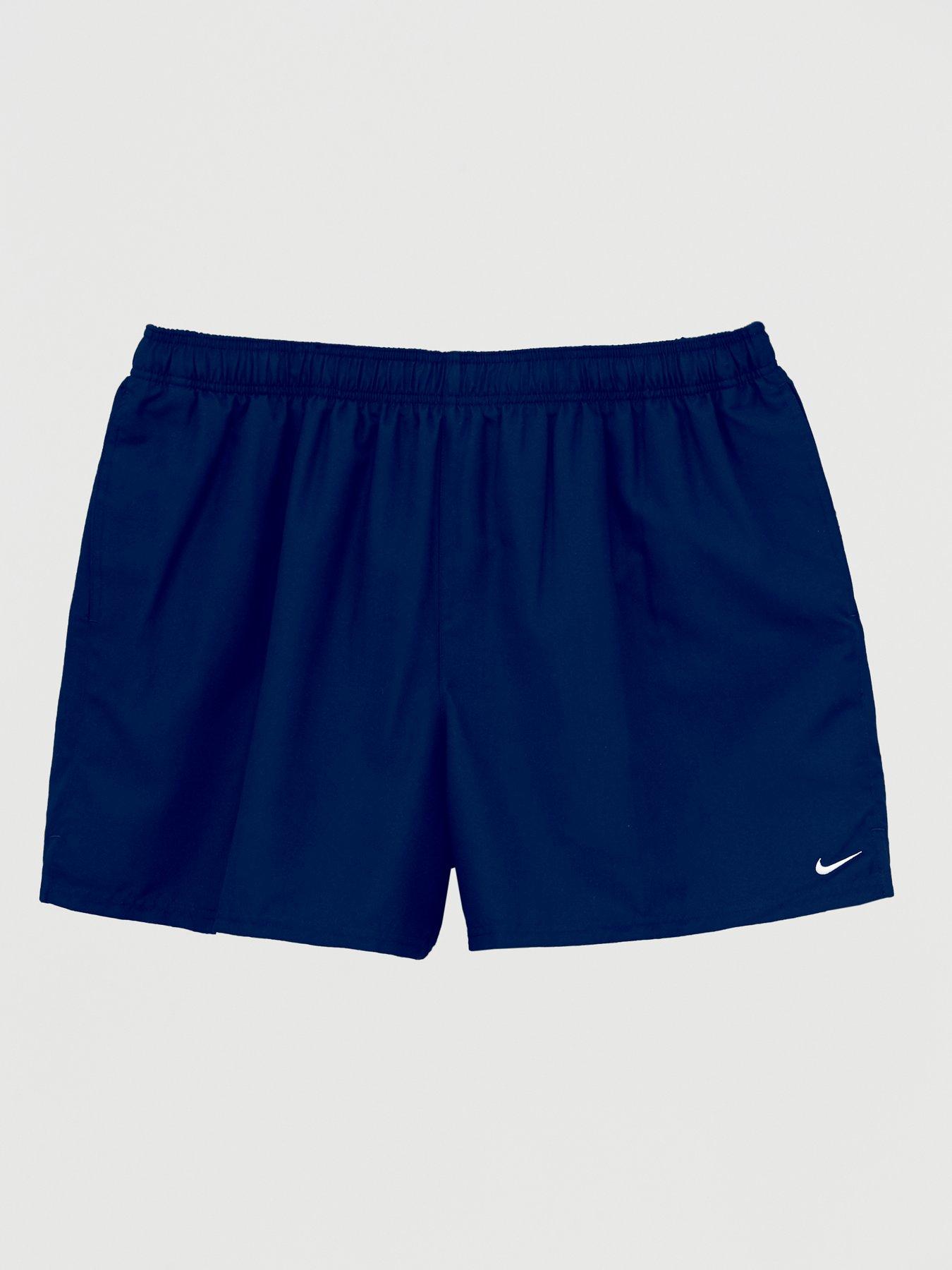 navy plus size swim shorts