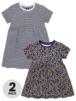 V by Very V By Very Girls 2 Pack Jersey Dresses - Multi Picture