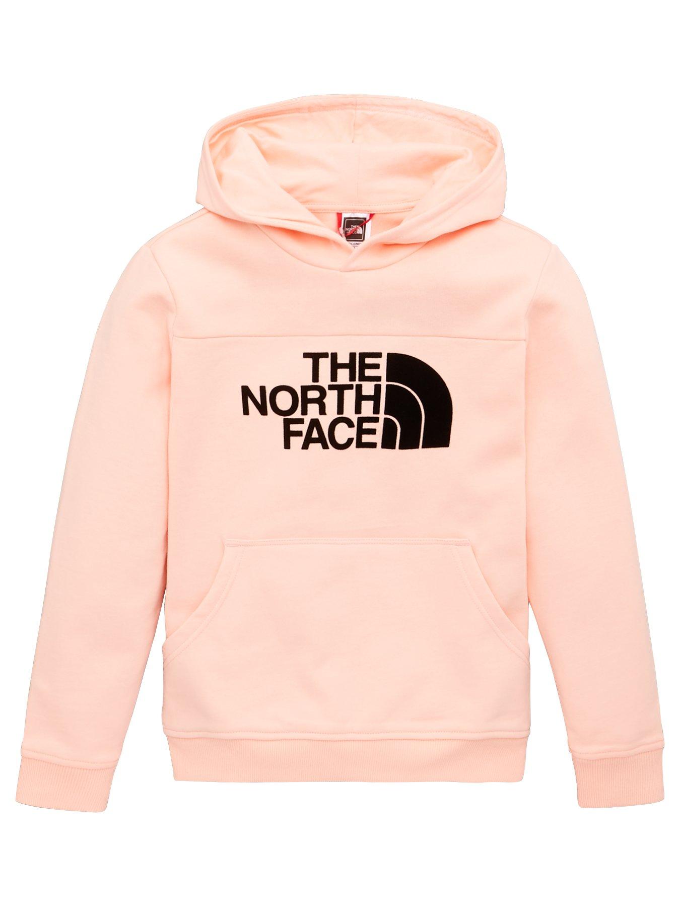 the north face hoodie pink
