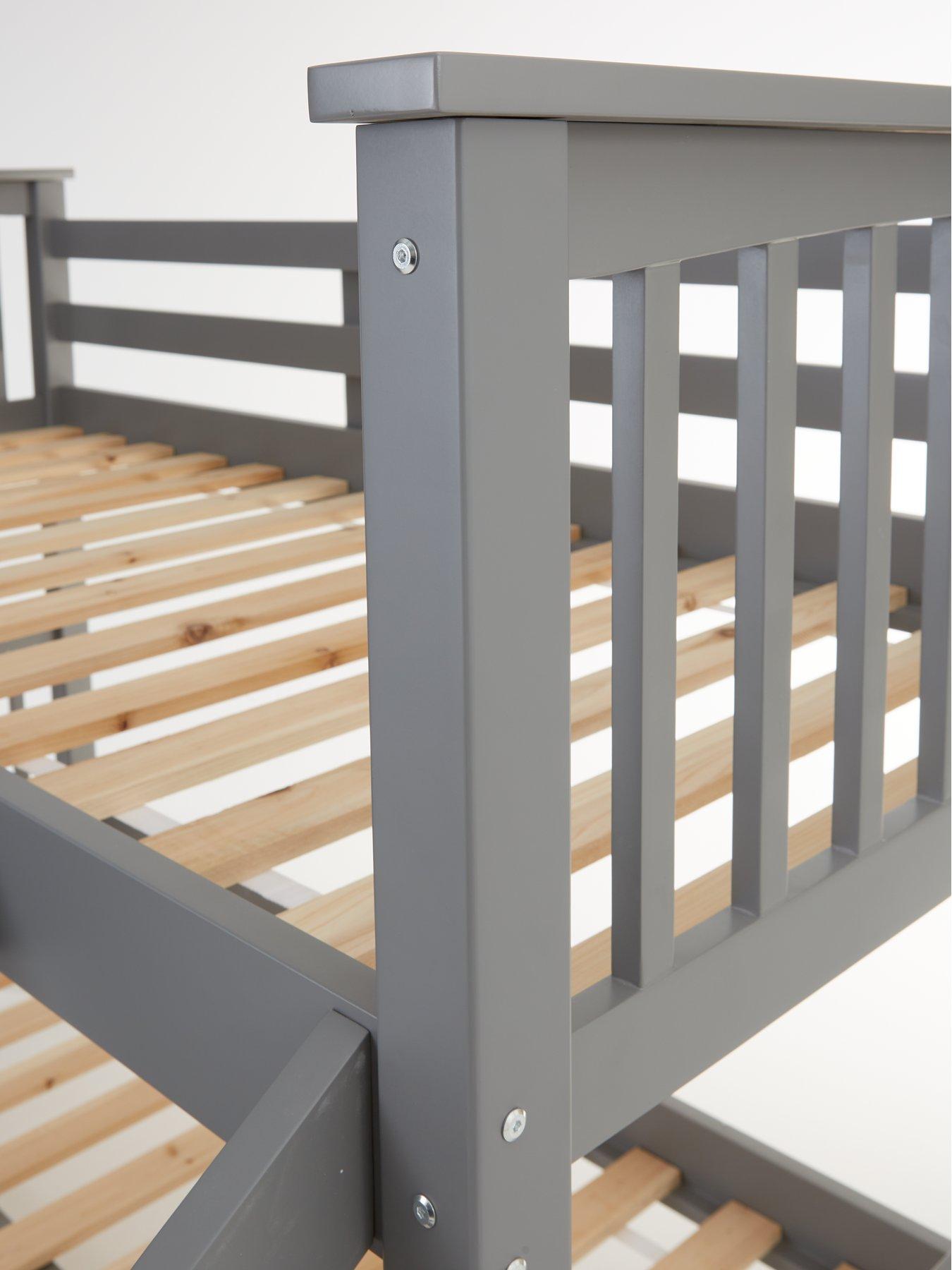  image of very-home-novara-detachable-trio-bunk-bed-with-mattress-options-buy-amp-save-ndash-greynbsp--fscreg-certified