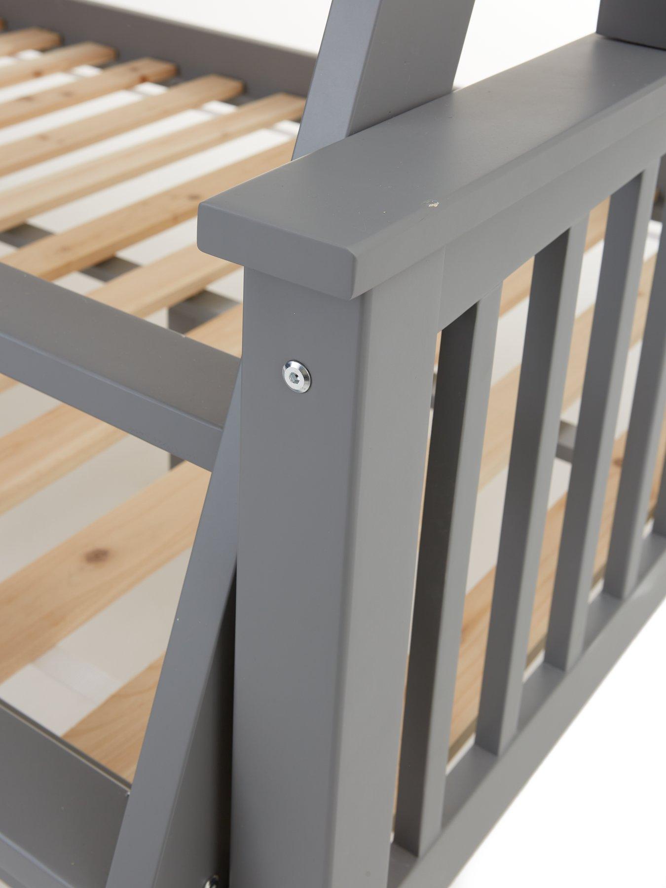  image of very-home-novara-detachable-trio-bunk-bed-with-mattress-options-buy-amp-save-ndash-greynbsp--fscreg-certified