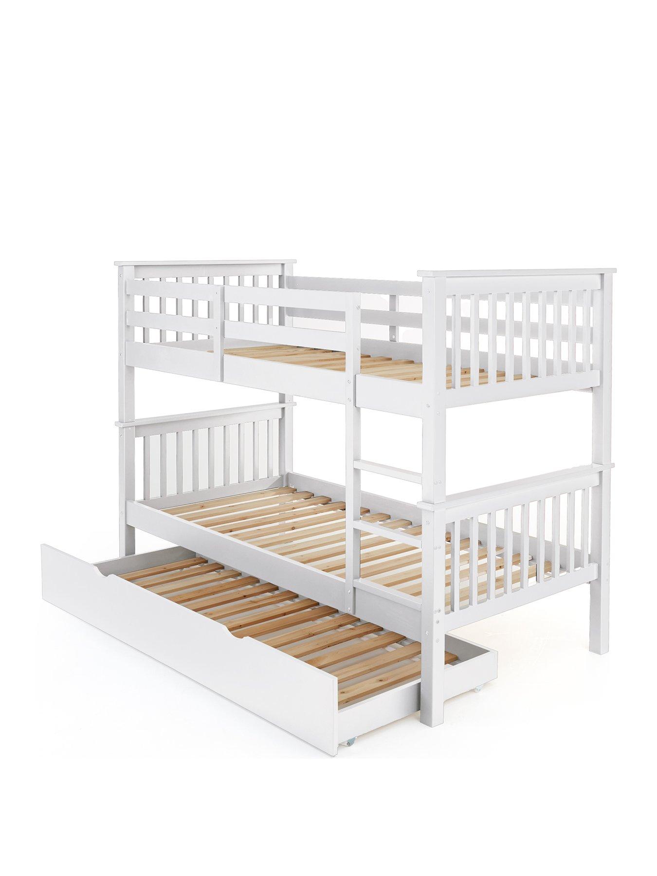 Image 2 of 7 of Very Home Novara Bunk Bed with Mattress Options (Buy &amp; SAVE!) - White - FSC&reg; Certified