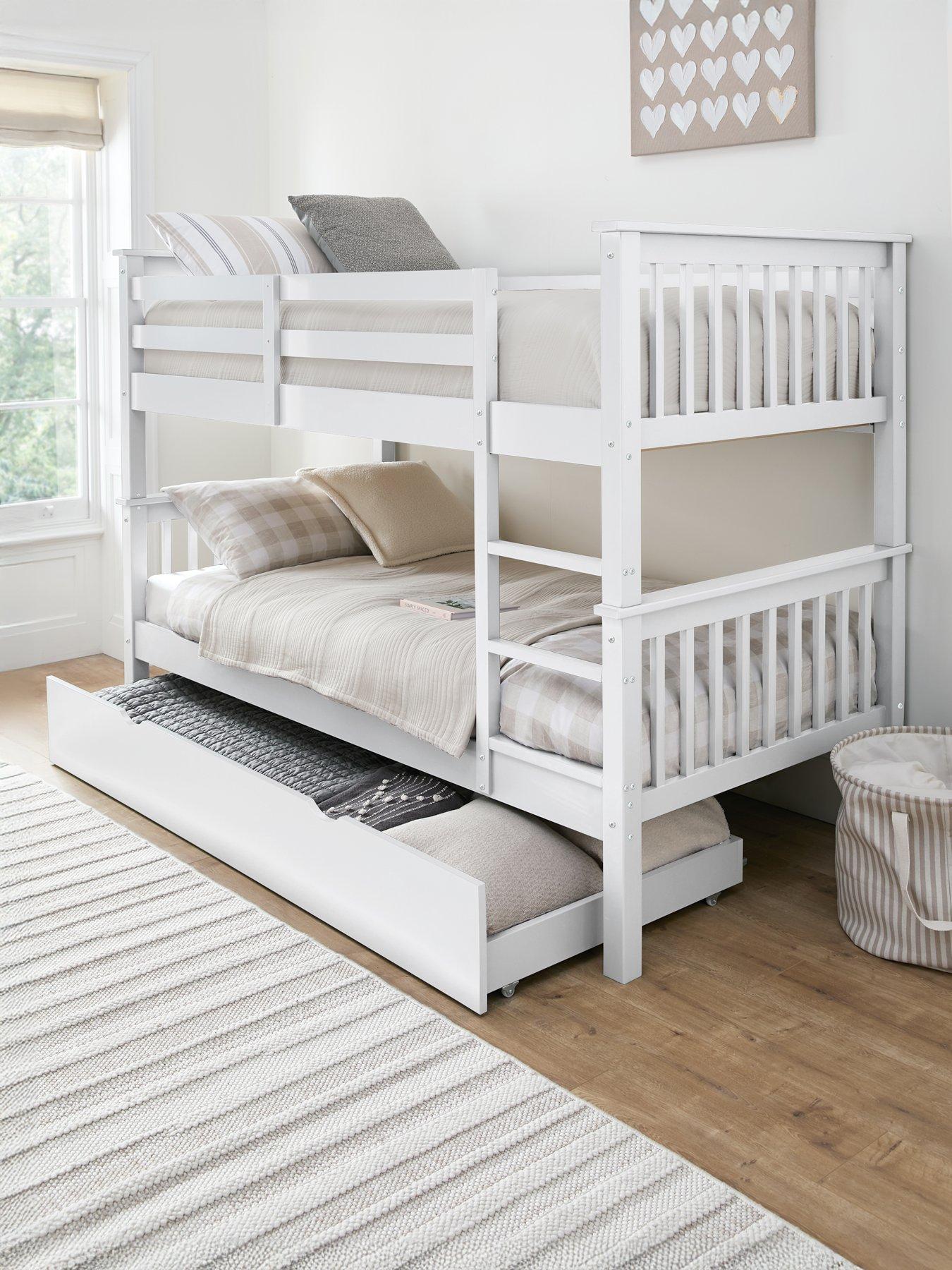 Image 4 of 7 of Very Home Novara Bunk Bed with Mattress Options (Buy &amp; SAVE!) - White - FSC&reg; Certified