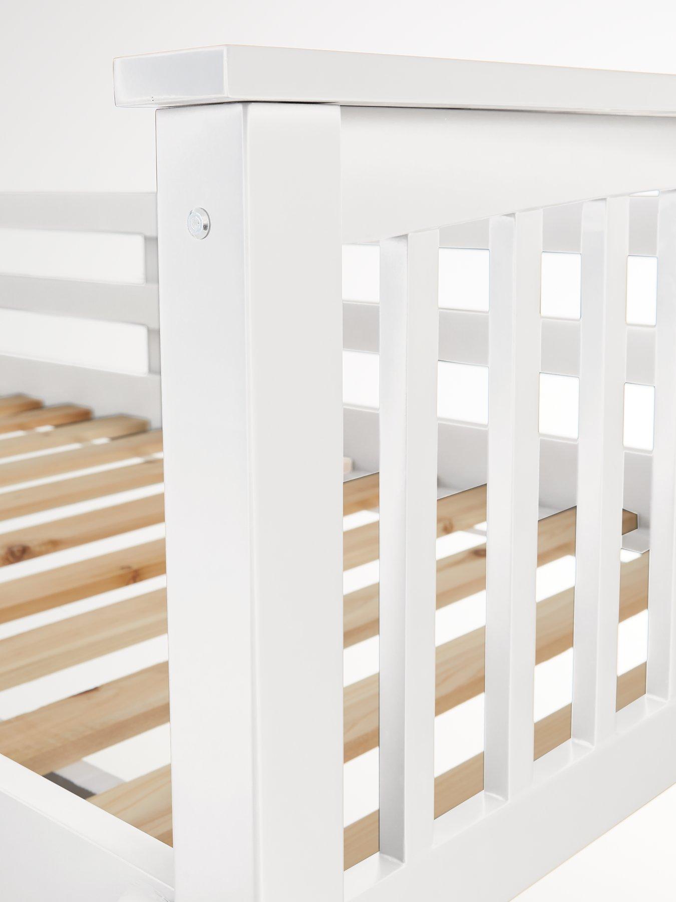  image of very-home-novara-bunk-bed-with-mattress-options-buy-amp-save-white-fscreg-certified