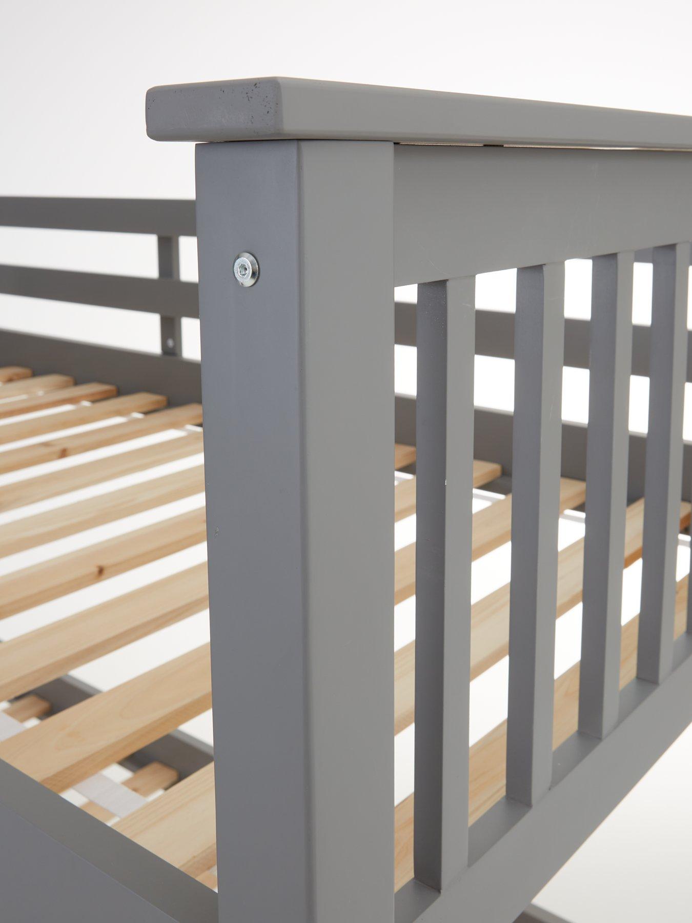  image of very-home-novara-bunk-bed-with-mattress-options-buy-amp-save-grey-fscreg-certified
