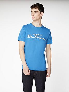 ben-sherman-signature-logo-t-shirt-blue