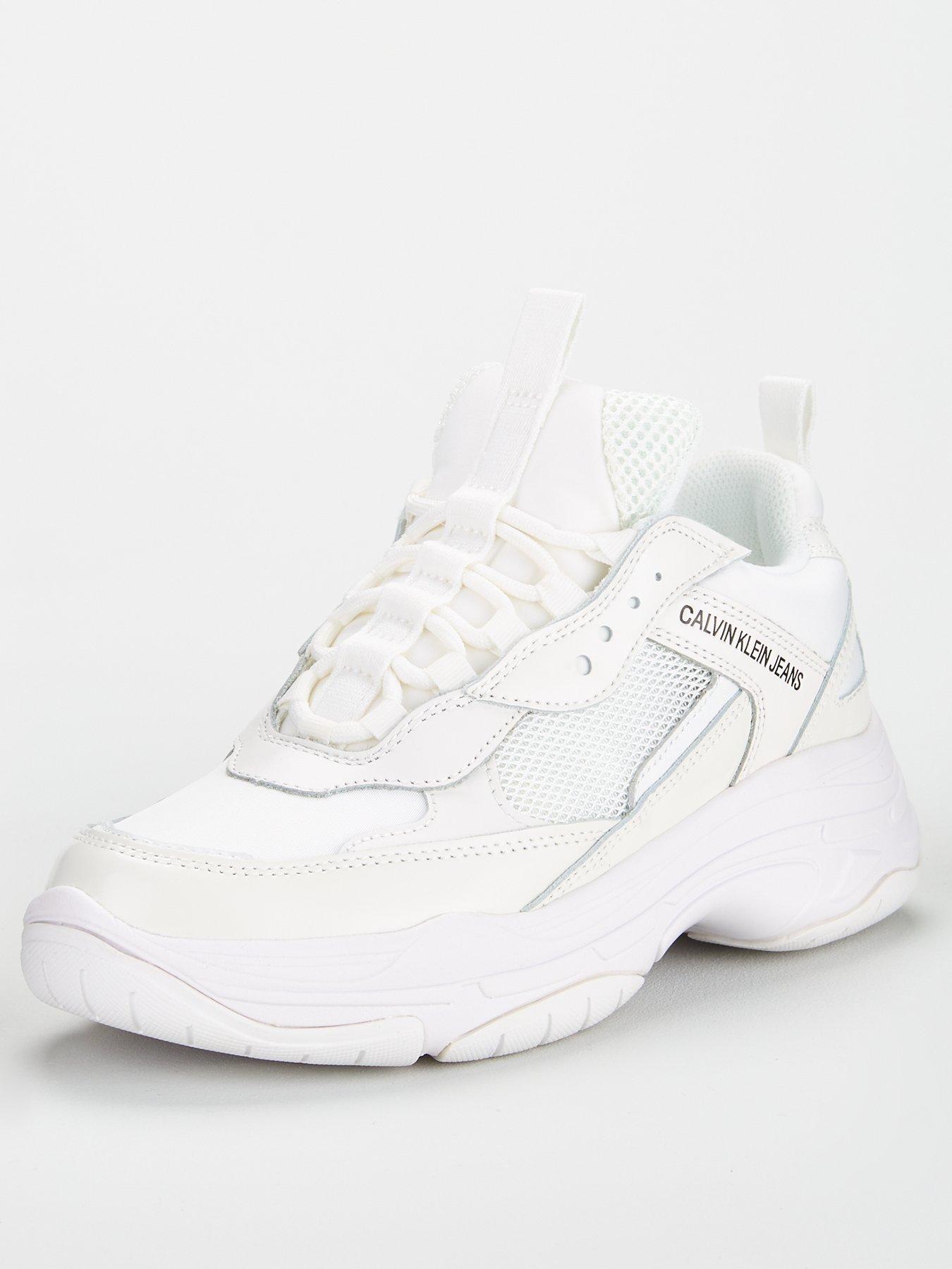 calvin klein white jeans maya trainers