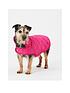  image of joules-raspberry-quilted-dog-coat