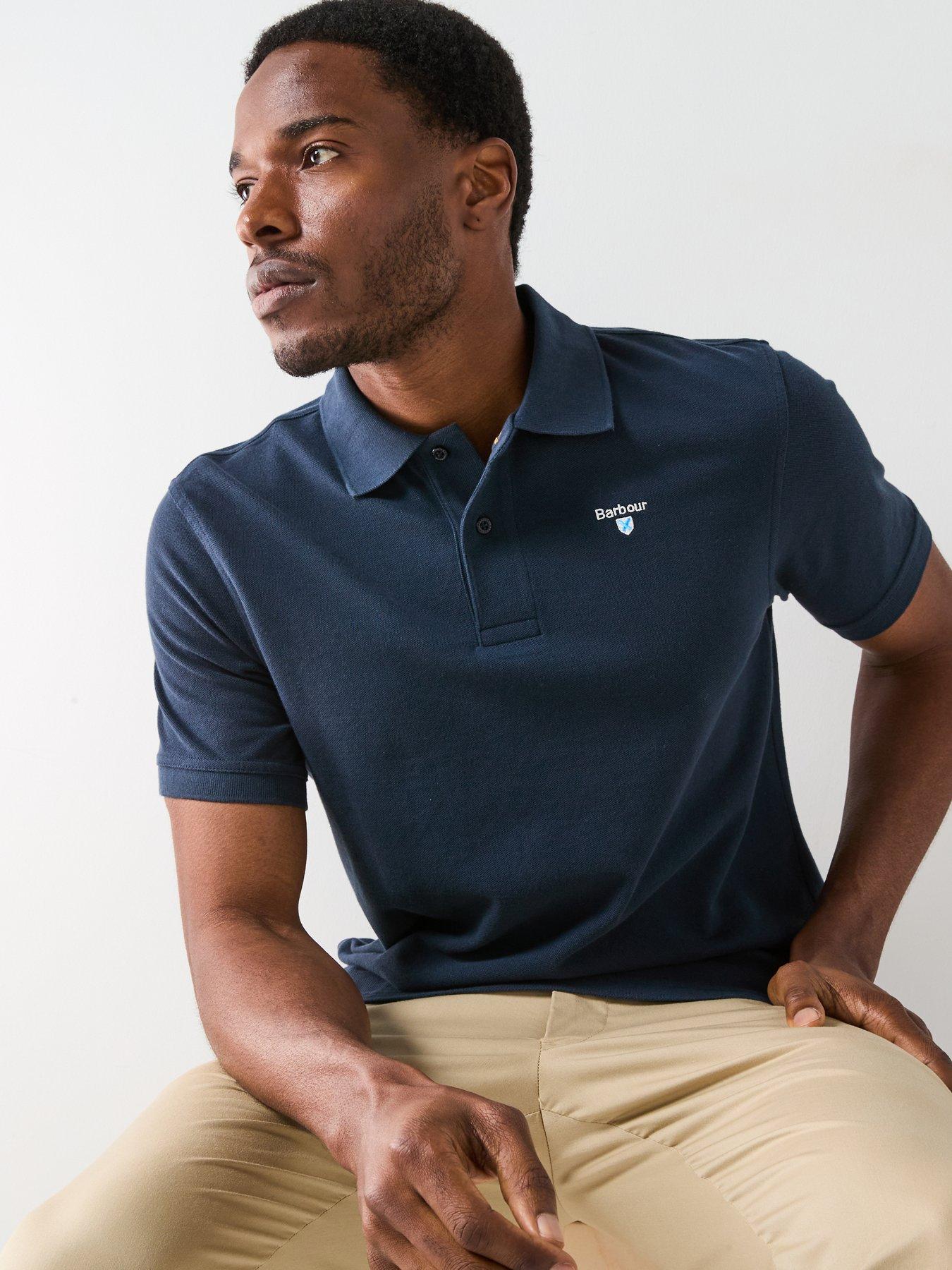  image of barbour-sports-tailored-fit-polo-shirt-navy