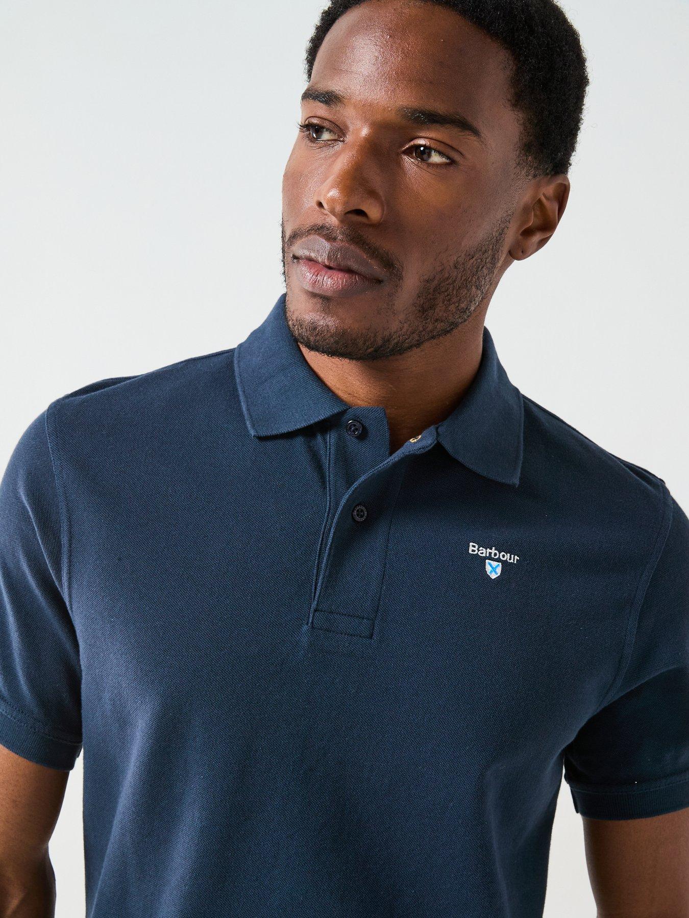 image of barbour-sports-tailored-fit-polo-shirt-navy
