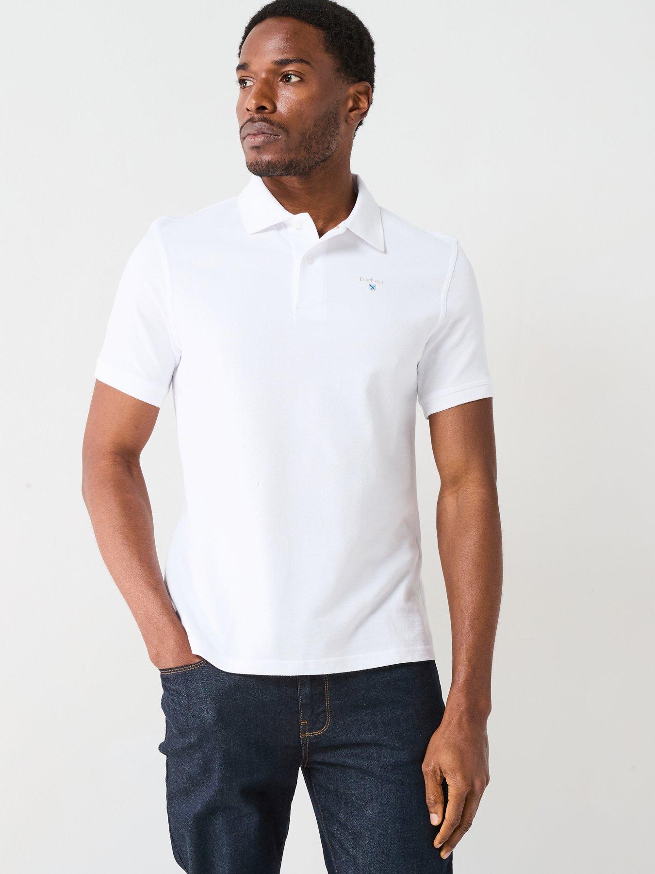 Barbour Sports Tailored Fit Polo Shirt - White