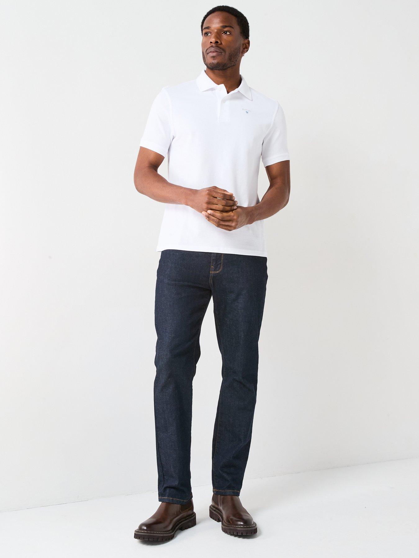  image of barbour-sports-tailored-fit-polo-shirt-white