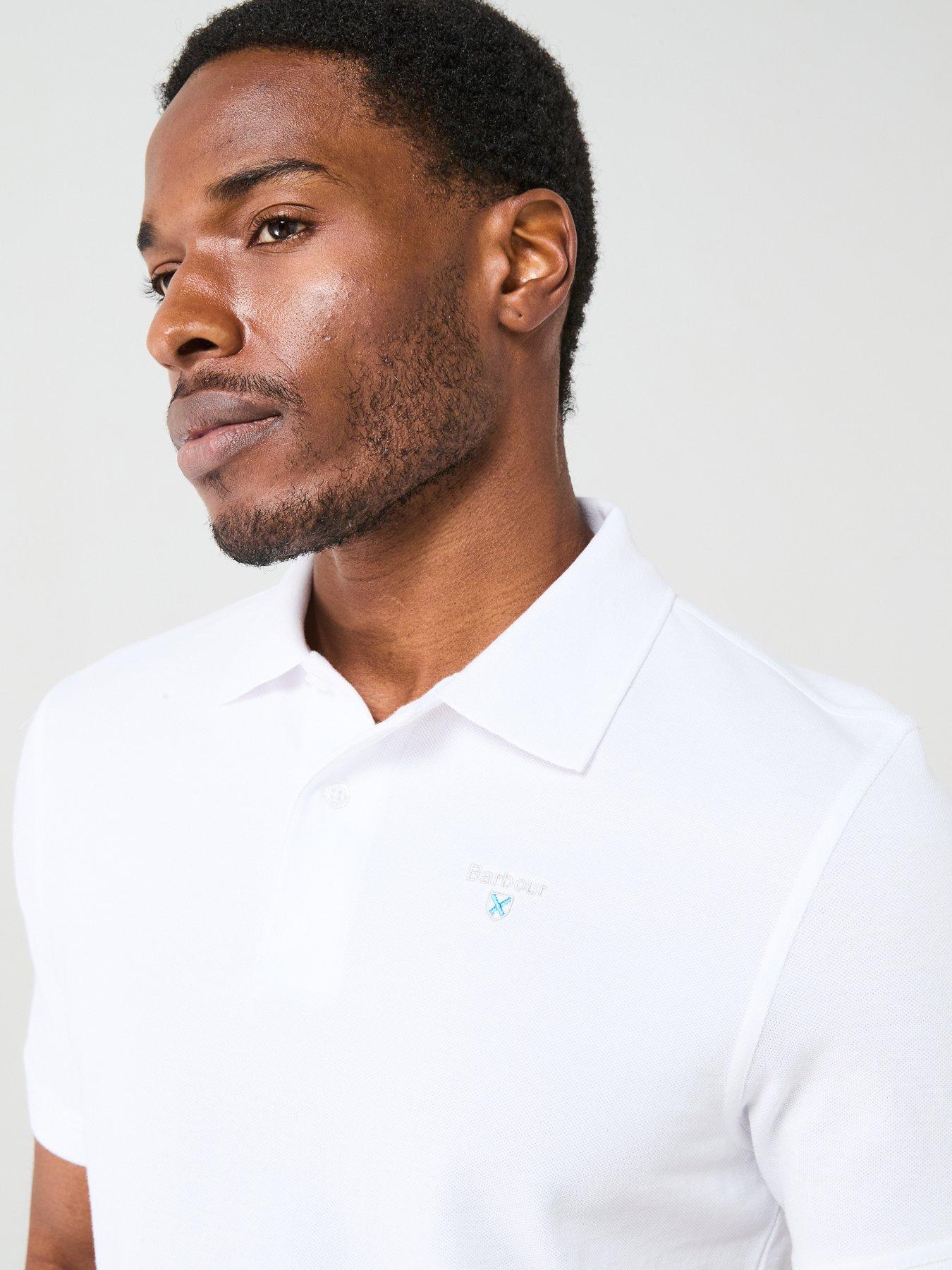  image of barbour-sports-tailored-fit-polo-shirt-white