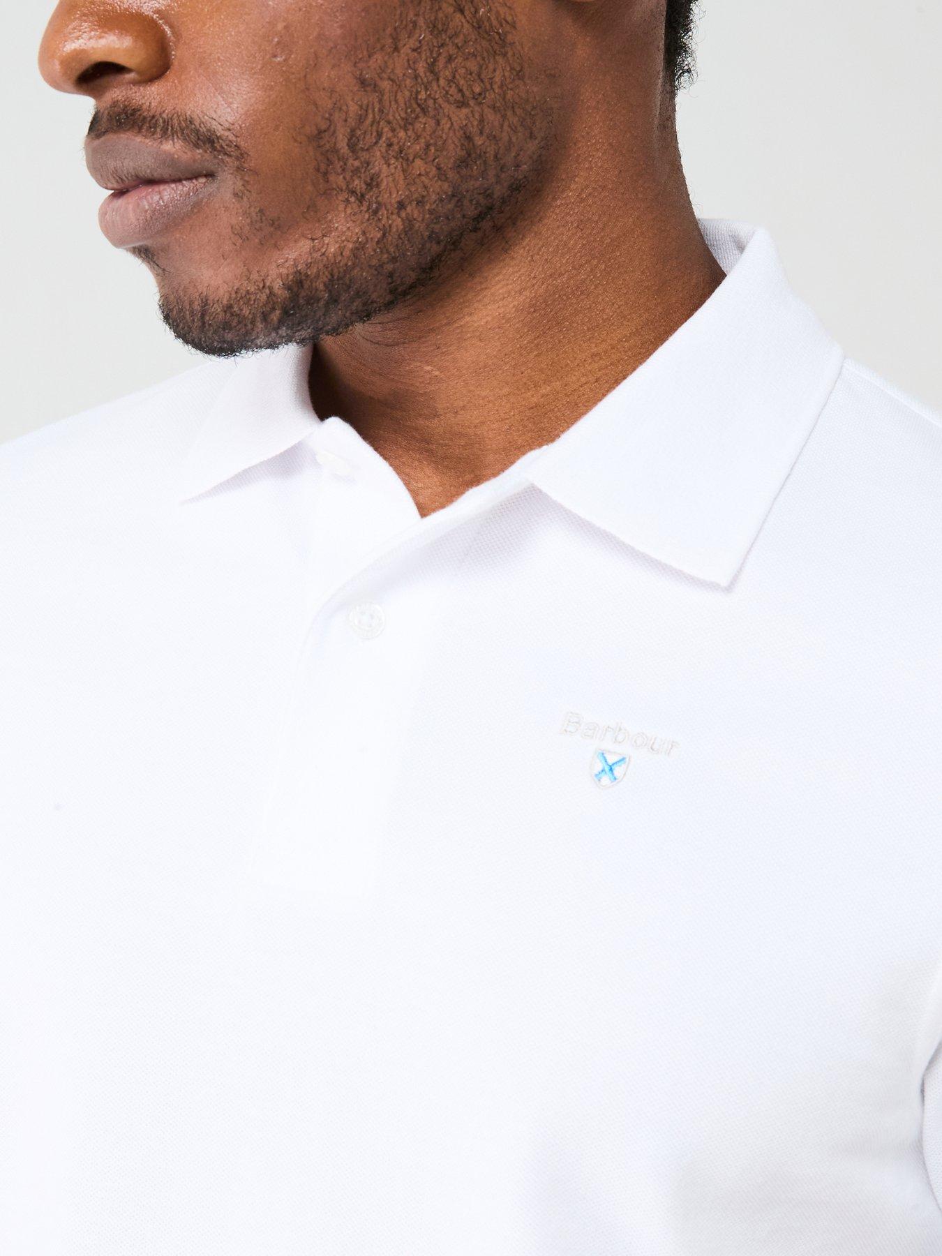  image of barbour-sports-tailored-fit-polo-shirt-white