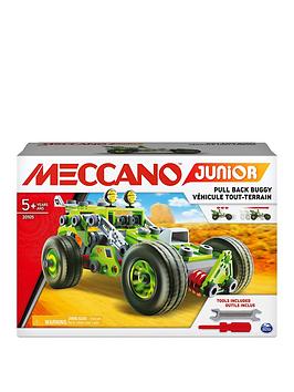 Meccano Meccano Junior 3-In-1 Deluxe Pull-Back Buggy Steam Model Building  ... Picture