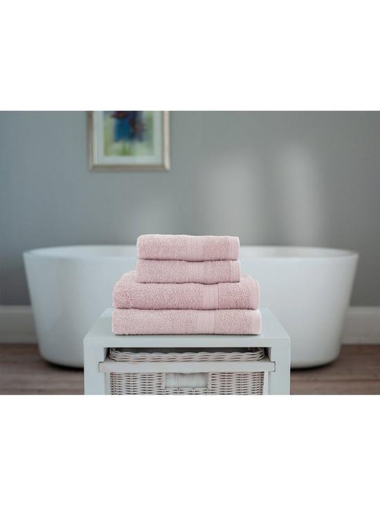 stillFront image of everyday-4-piece-100-cotton-450-gsm-quick-dry-towel-bale-blush