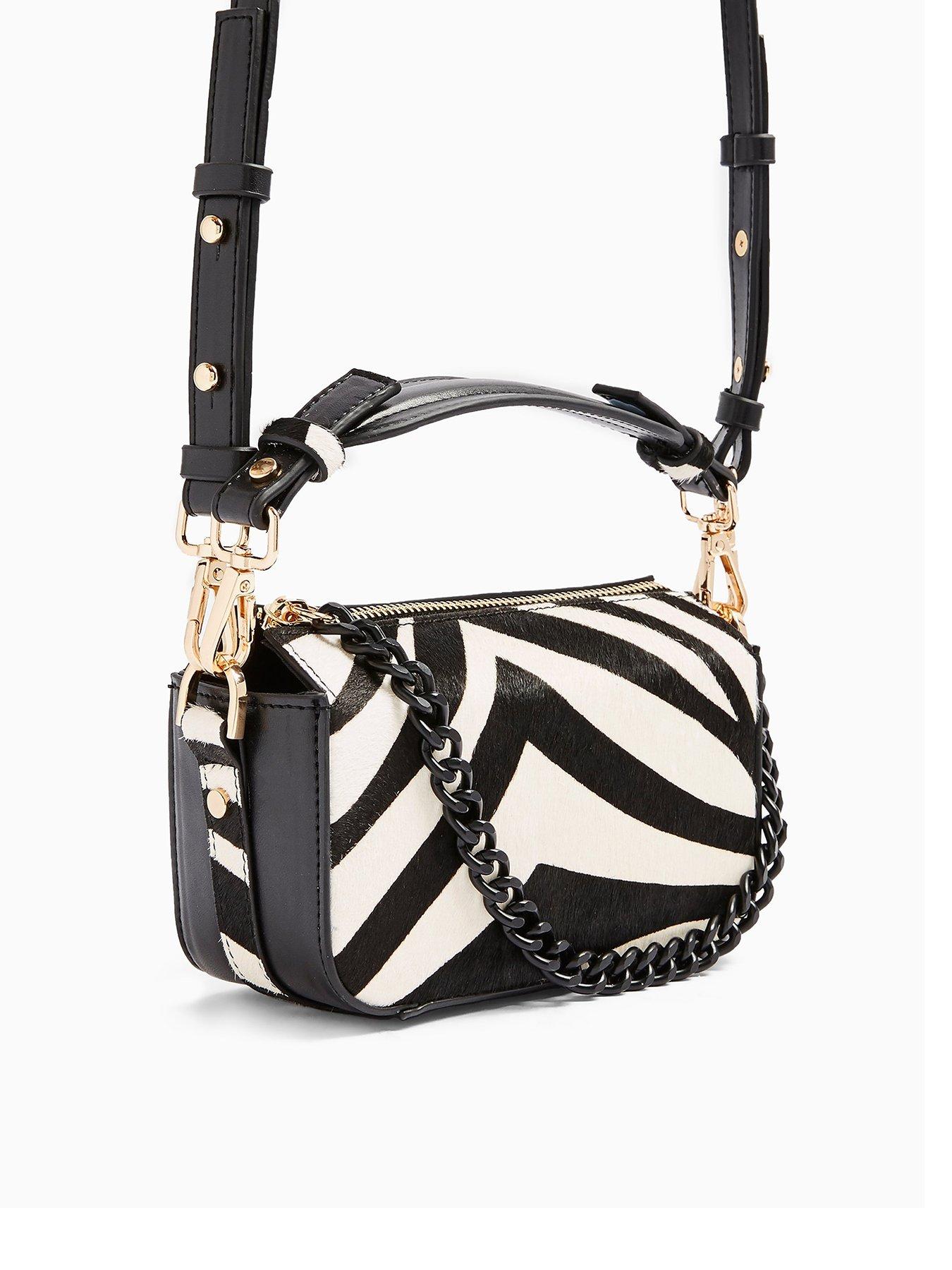 topshop zebra bag