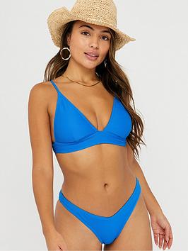 Accessorize   Basic Ribbed Triangle - Blue
