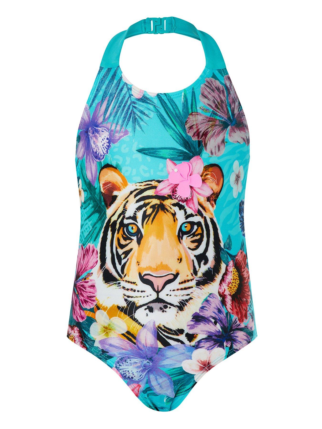 girls tiger swimsuit