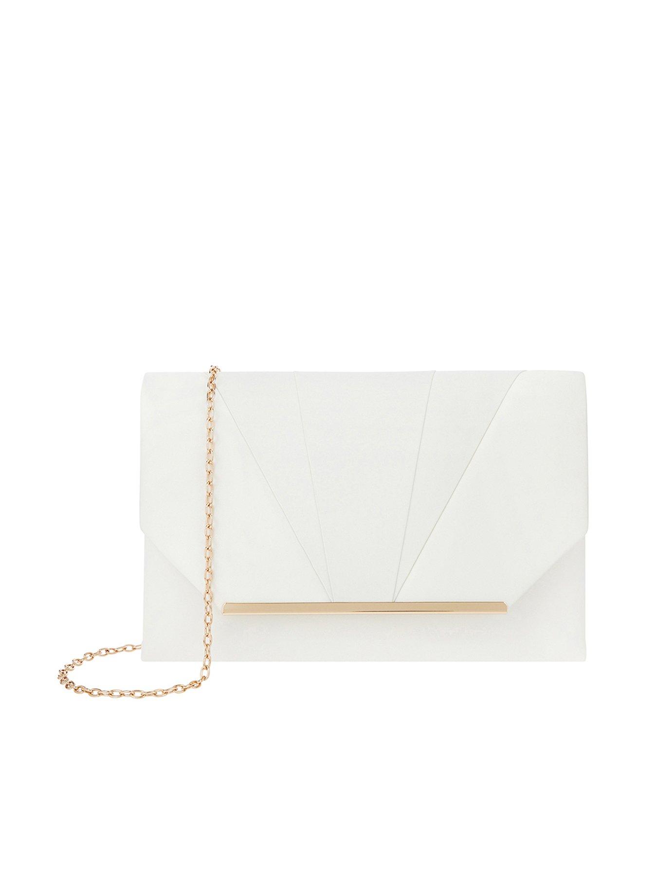 ivory clutch bag accessorize