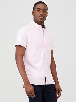 Superdry Superdry Classic University Oxford Short Sleeve Shirt - Pink Picture