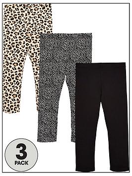 V by Very V By Very Girls 3 Pack 3/4 Length Leggings Picture