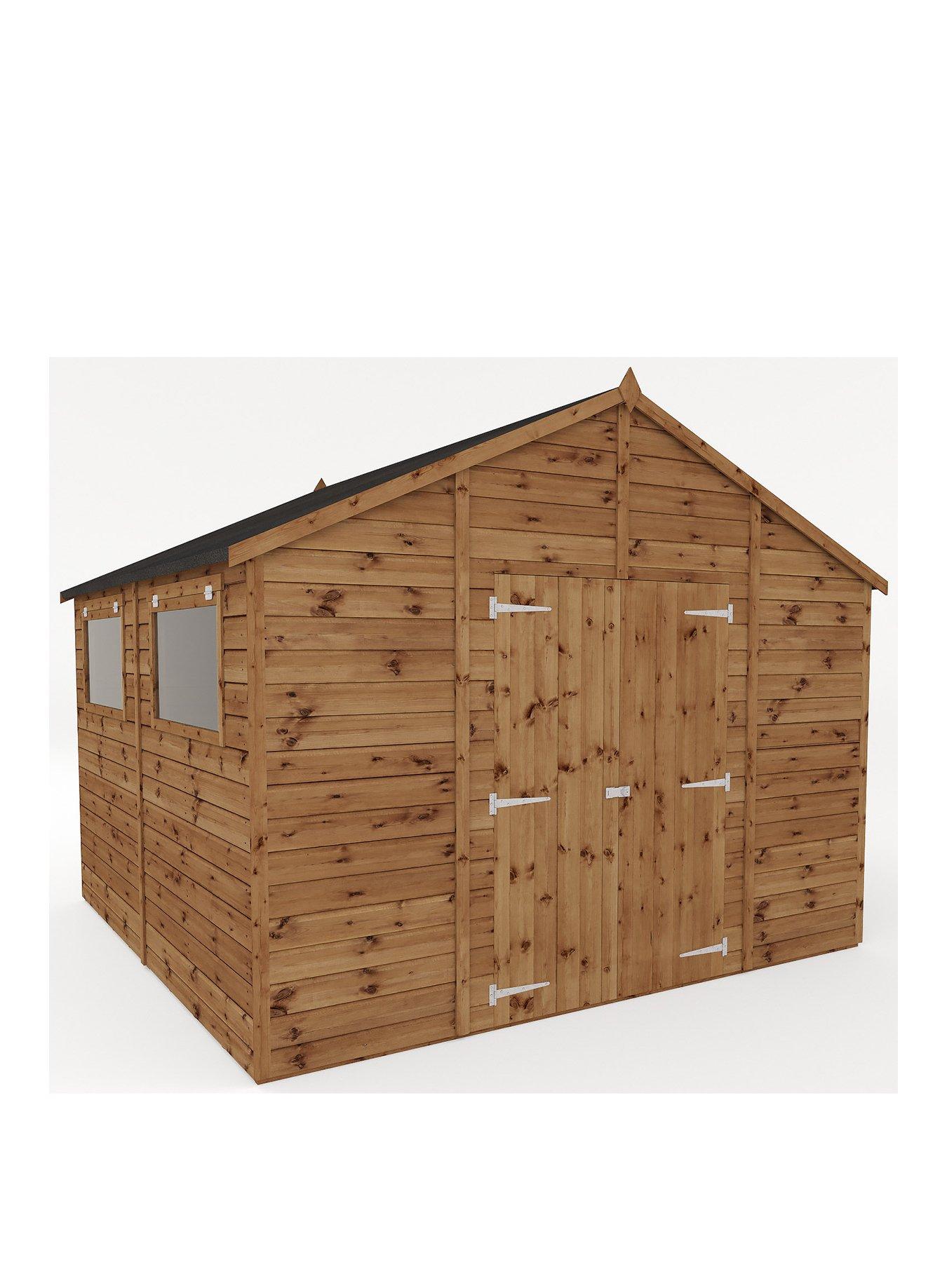 Mercia 10x10 Premium Pressure Treated Shiplap Workshop Shed With