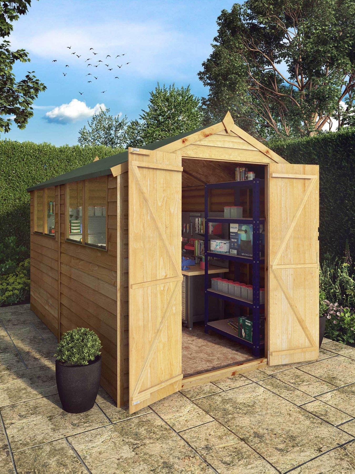 undefined 10X6 Value Overlap Dip Treated Apex Shed - FSC® Certified