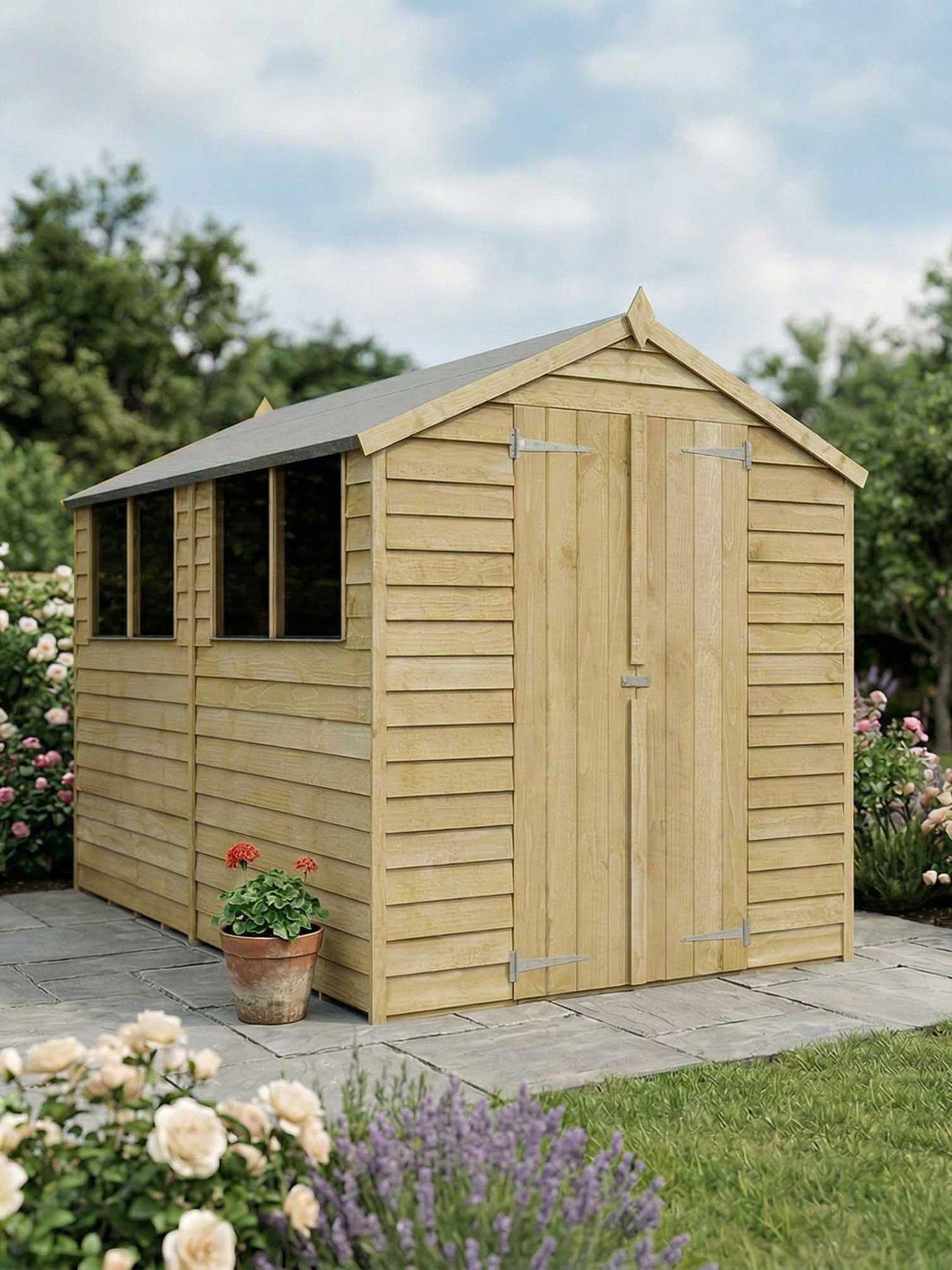 MERCIA 10X6 Value Overlap Dip Treated Apex Shed - FSC® Certified