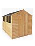  image of mercia-10x6-value-overlap-dip-treated-apex-shed
