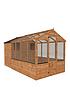  image of mercia-12x6-shiplap-dip-treated-combi-shed-greenhouse