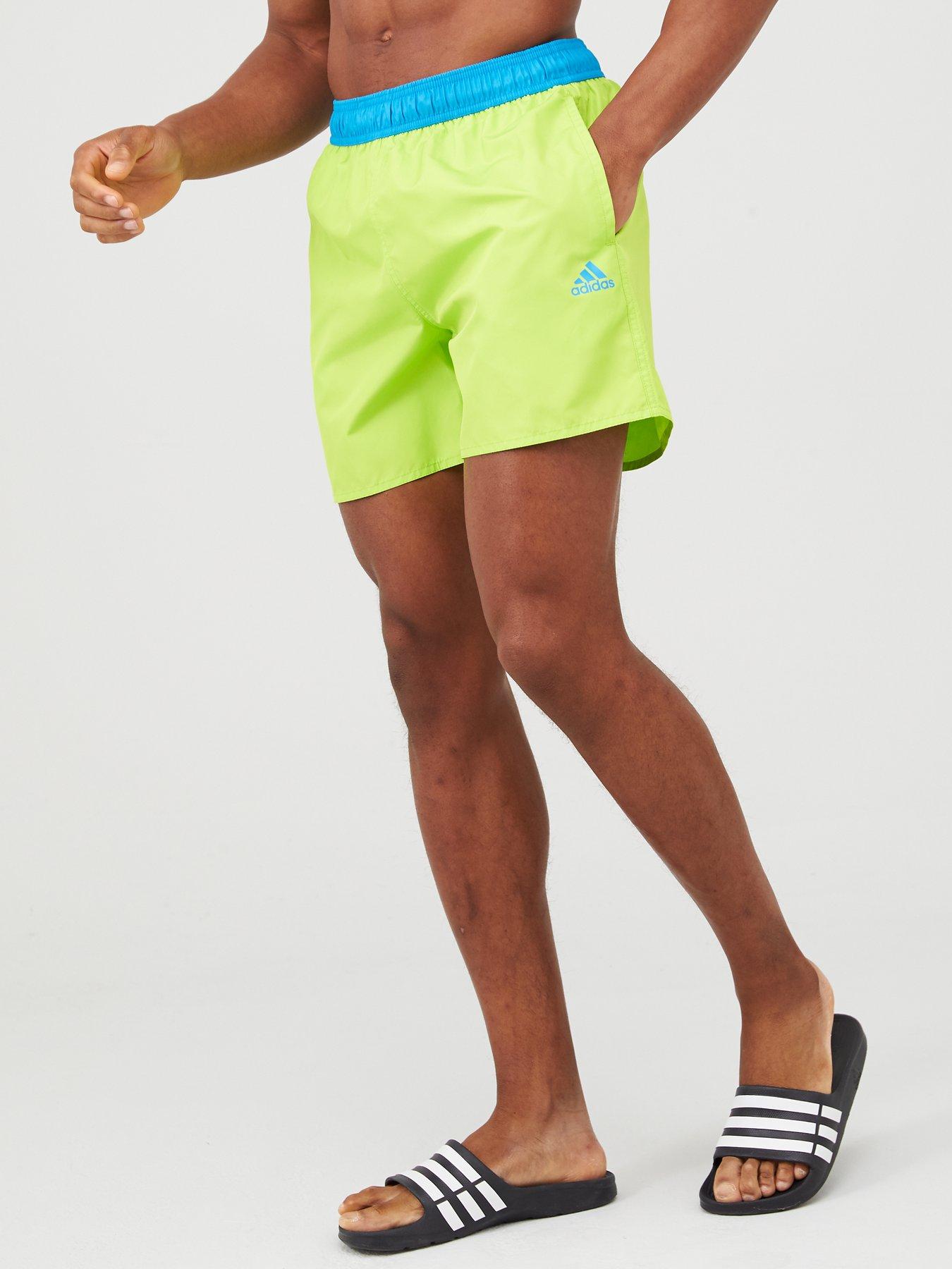 adidas swim shorts green