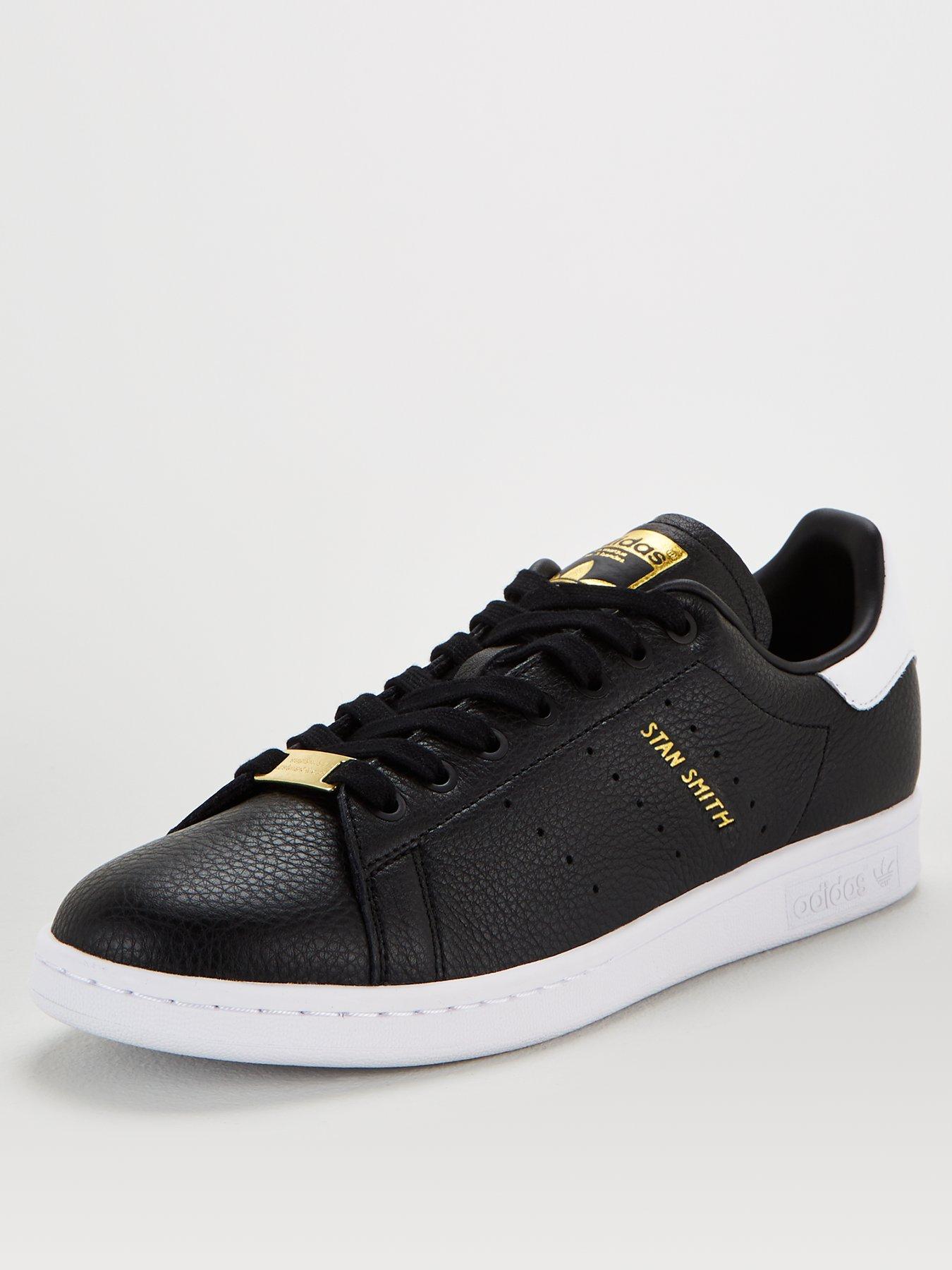 adidas stan smith black and gold