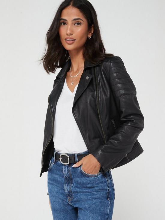 front image of v-by-very-x-style-fairynbspleather-biker-jacket-black