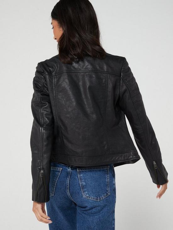 stillFront image of v-by-very-x-style-fairynbspleather-biker-jacket-black