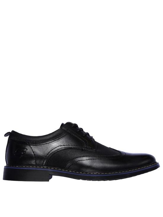 back image of skechers-bregman-modeso-shoes-black