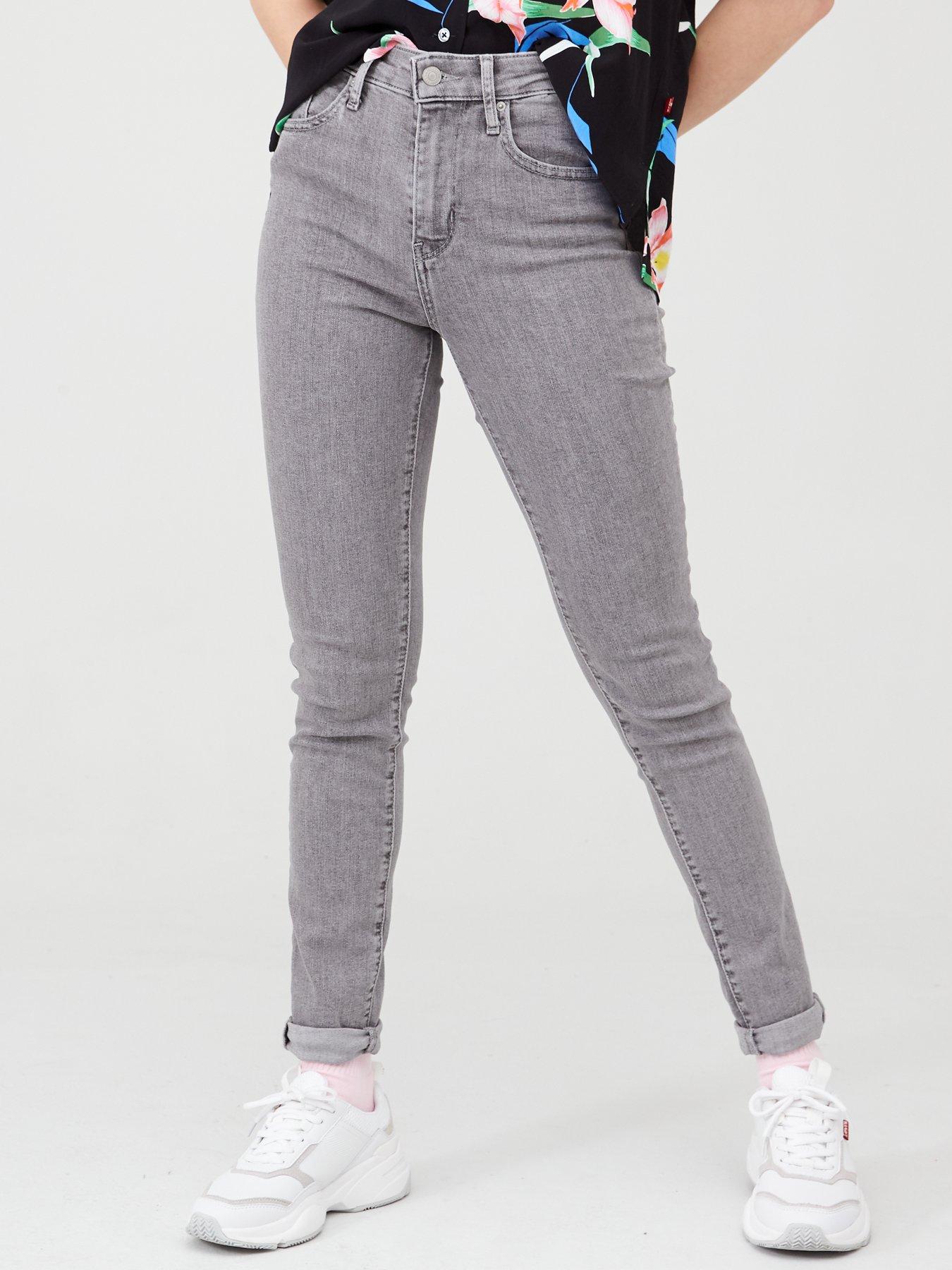 levi's 721 high rise skinny grey