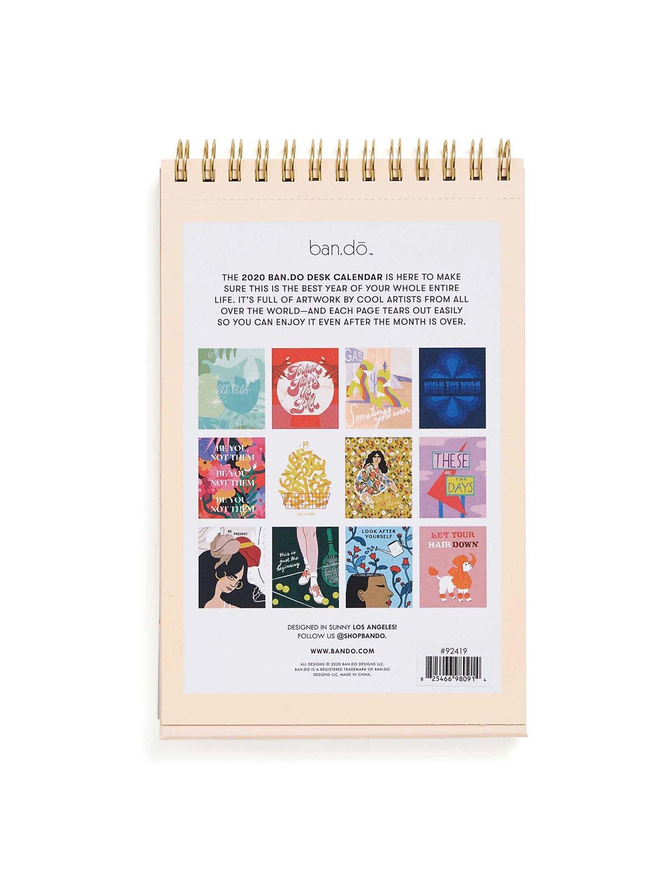 Ban Do Best Year Ever 2020 Desk Calendar Littlewoods Com